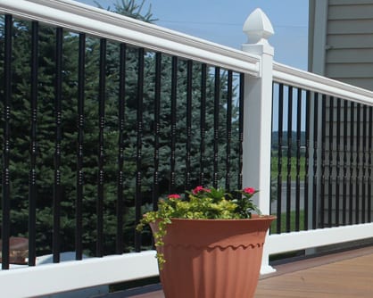 Valley Forge Vinyl Railing with Newport Top Rail