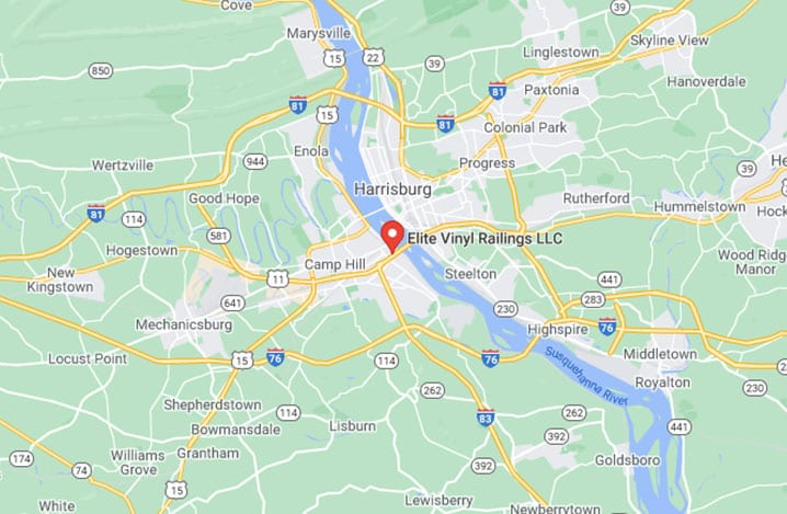 Harrisburg Location Map