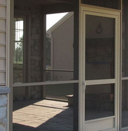Patio door screen