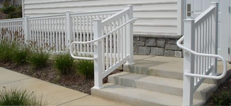 outdoor gate handrail