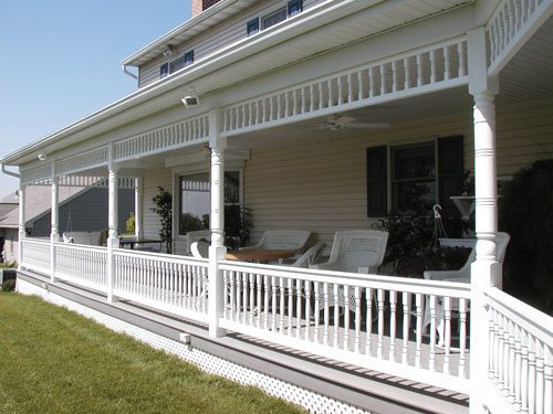 white vinyl trimrail