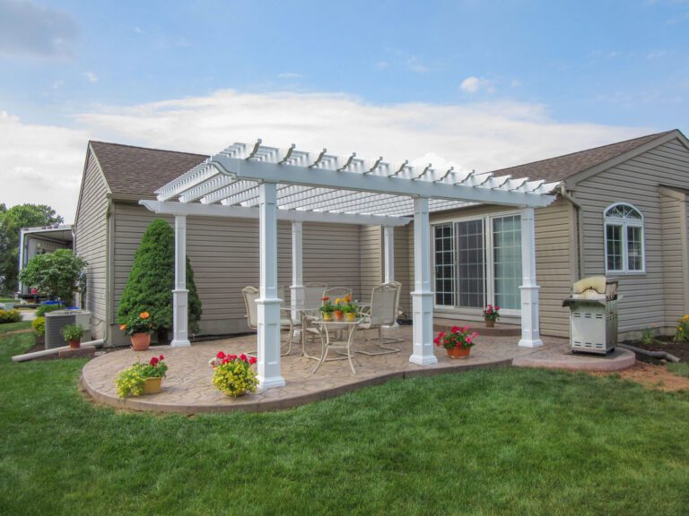 Pergolas on back porch area