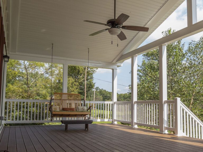 Outside Deck with Fan and Roof