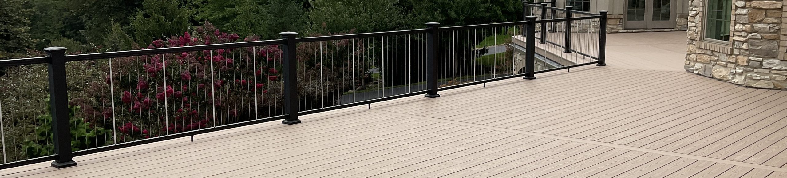 a close-up of vinyl deck flooring